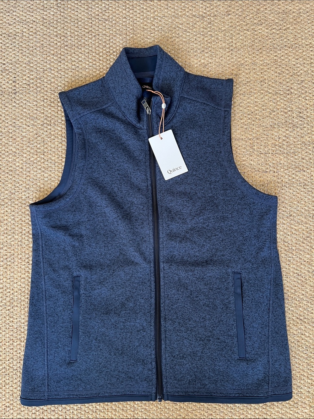 NWT Quince Sweater-Knit Fleece Full-Zip Vest Medium